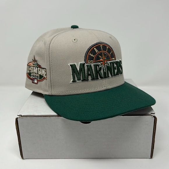 ecapcity Seattle Mariners x Seattle Super Sonics Fitted Hat Size 7 3/8 - Picture 1 of 6